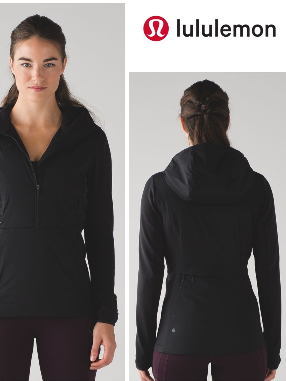 Lululemon Run For Cold Pullover in Black Size 12